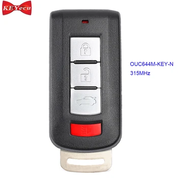 

KEYECU for Mitsubishi Lancer Outlander 2016 2017 Remote Control Car Key Fob 4 Button 315MHz ID46 Chip FCC ID OUC644M-KEY-N
