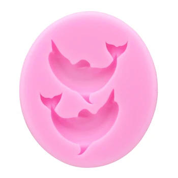 

Pink Dolphin Shaped Fudge Cake Baking Mold Kitchen Cake & Chocolate Decorating Tools Silicone Mold