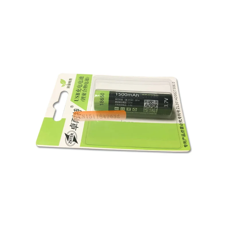 4 шт./лот znter 18650 3.7 В 1500 мАч USB Перезаряжаемые 18650 lipo Батарея для RC передатчика Запчасти
