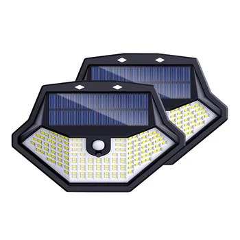 

VONGFONG 134 194 LED Solar Light Outdoor Solar Lamp Powered Sunlight 3 Modes PIR Motion Sensor for Garden Decoration Wall Street