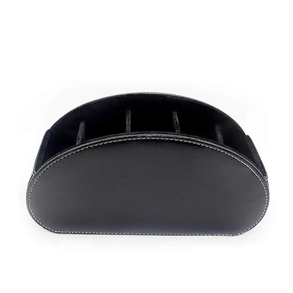 

Quality Leather Storage Box Multifunctional Desktop Organiser Storage Box Waterproof Home Office Remote Control Holder Stand