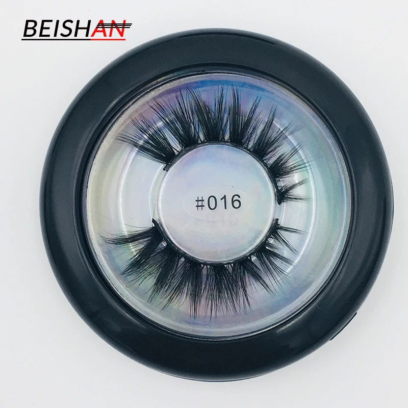 High-end Round Box 3D Mink Eyelashes Handmade False Hand Made Makeup Eyelash Natural Long Eye | Красота и здоровье
