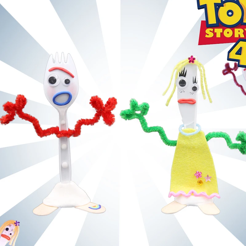 Fghgf Toy 4 Forky & Knife Diy Make Your Own Cartoon Buzz Lightyear