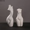 Nordic Nude Figures Vase Human Body Ceramic Vases Bust Character Plant Pots Decorative Flower Arrangement Home Decoration Modern 3