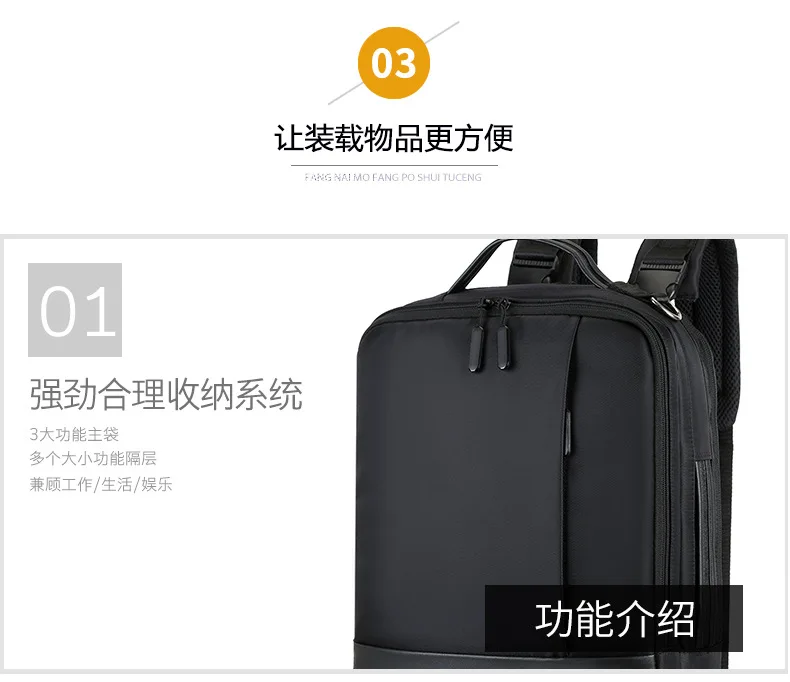 SHUJIN, модная мужская школьная офисная сумка для ноутбука, мягкая, с usb зарядным портом, на молнии, водонепроницаемый, Противоугонный, Повседневный, мужской рюкзак