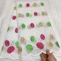 

FCTX2Milk Silk Lace 2019High Quality Nigerian Lace Fabric African Net Lace Embroidery French Tulle Lace Fabric For Wedding Dress