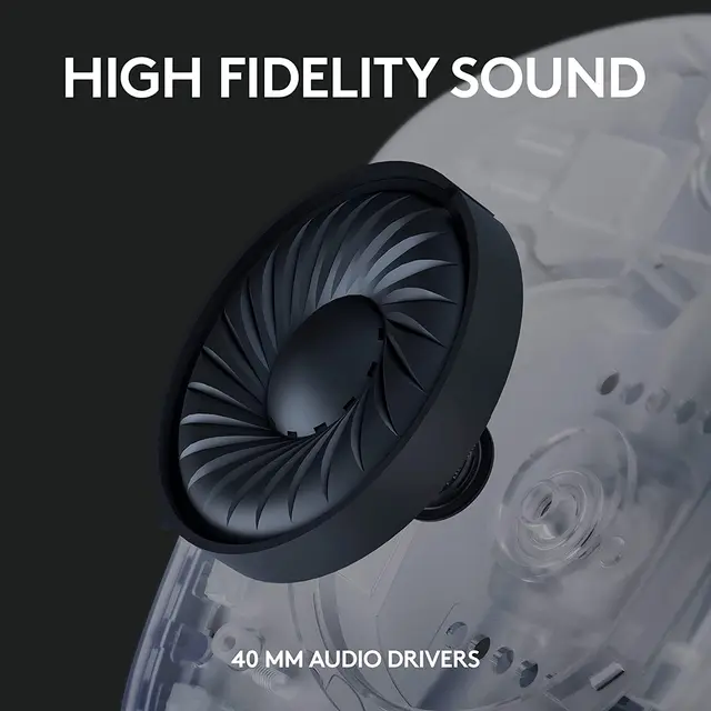 Logitech G435 Lightspeed Bluetooth Wireless Gaming Headset Over-Ear Headphones Built-in mics Compatible with Dolby Atmos for PC 6