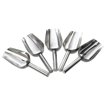 

5Pcs Stainless Food Flour sugar confectionery Cereal Ice Shovel ZX002A