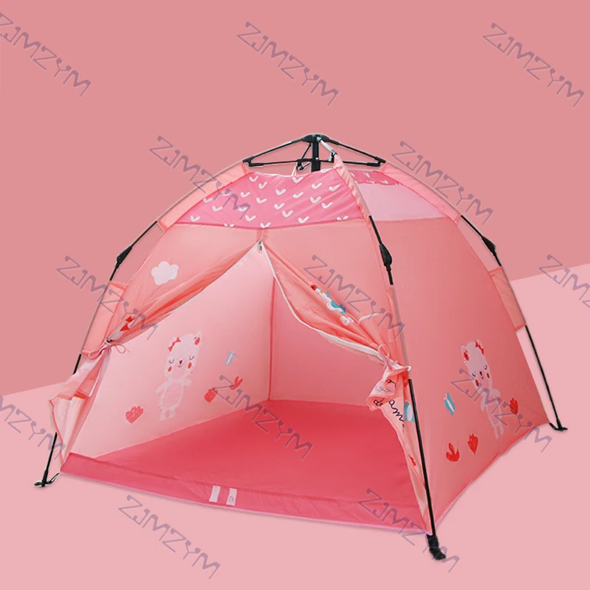 Foldable Children Tent Indoor and Outdoor Camping Dual-Purpose Tent For Kids Easy Installation Girls Doll House Boys Play Room