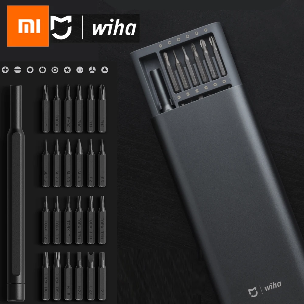 

Original Xiaomi Mijia Wiha Daily Use Screwdrive Kit 24 Precision Magnetic Bits AL Box Screw Driver xiaomi smart home Set 5