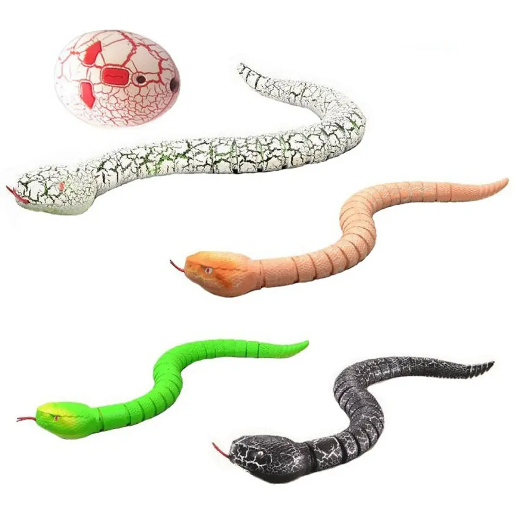 RC Animal Toys Kids Remote Control Snake Rattlesnake Toy Child Plastic Trick Terrifying Mischief Toy Top Birthday Gift