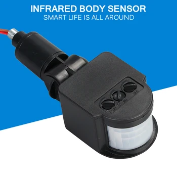 

Outdoor Infrared PIR Motion Sensor Detector AC 110-220V LED Infrared Wall Light Switch Energy-saving Lighting Switch