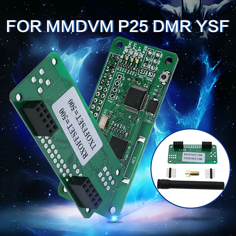 New MMDVM Hotspot Pi-star Support P25 DMR YSF & Antenna For Raspberry pi  Supports DMR, P-25, D-Star and System Fusion