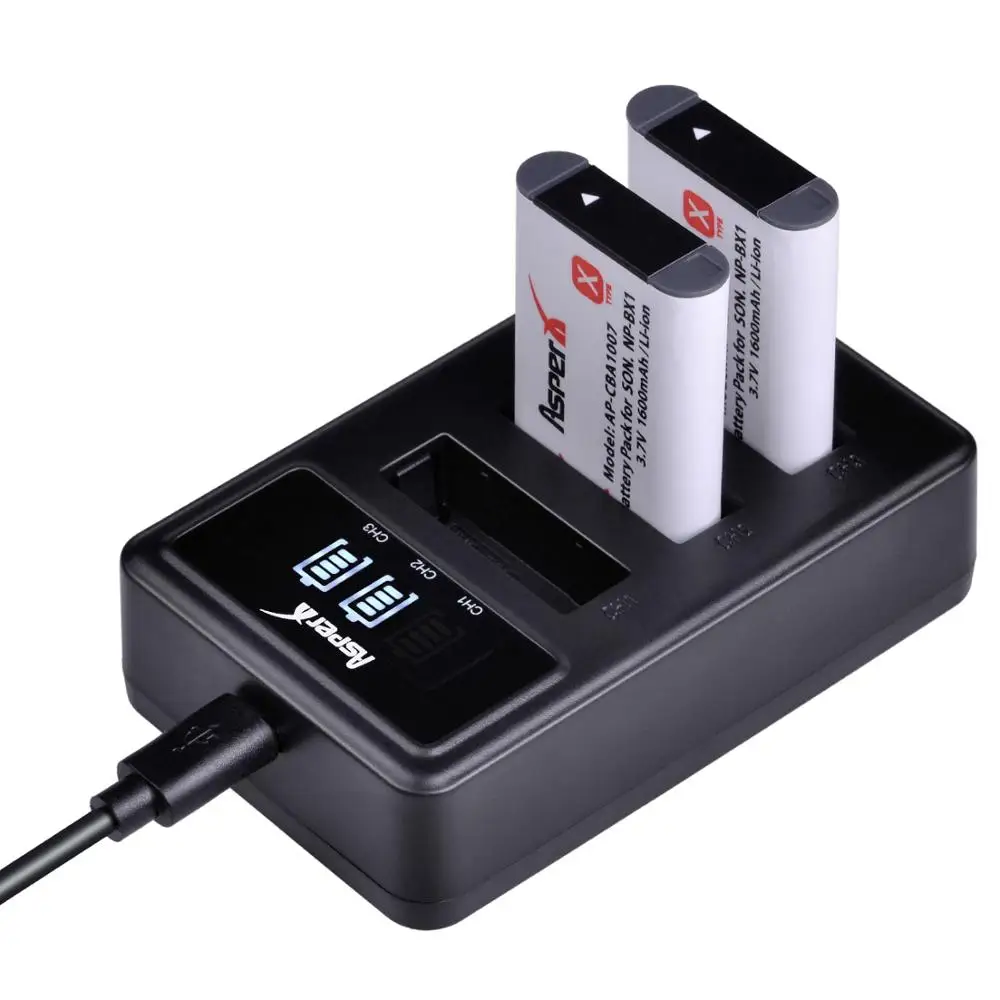 Аккумуляторная батарея 3 7 в 1600 мАч с слотами USB-зарядного устройства для Sony NP-BX1 RX100