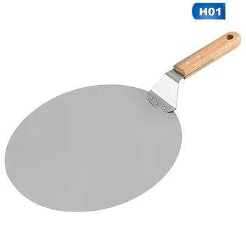 

Pizza Shovel With Long Wooden Handle 10/12inch Pizza Spatula For Oven Pizza Shovel Pizza Paddle Cake Baking Stainless Steel Tool