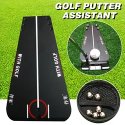 Indoor Home Golf Putting Trainer Mat Portable Practice Golf Putting Assistant Eye Line Golf Accessories Entertainment Equipment