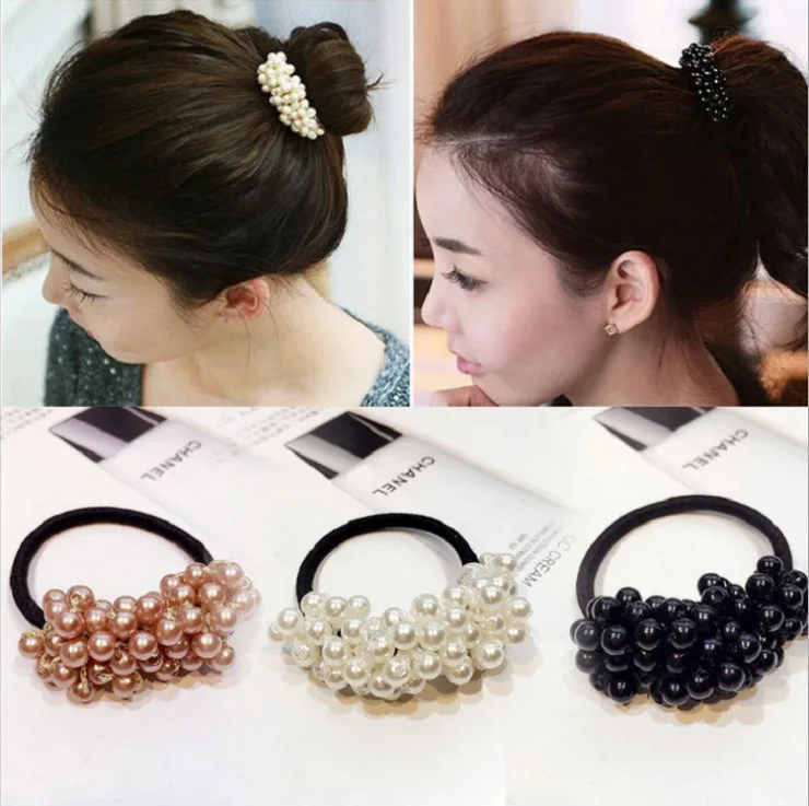 

HEFLASHOR New 5CM Hair Accessories women Rubber bands Scrunchy Elastic Hair Bands Girls Headband decorations ties Gum for hair