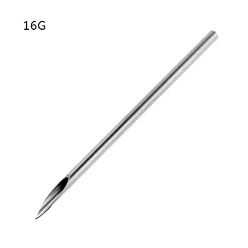 

Clean Disposable Sterile Body Piercing Needles for Navel Ear Nose Tattoo Piercing Needles Tattoo Accessory OUTAD Silver