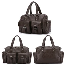 Новые Модные Кожаные Дорожные Сумки Роскошные мужские большие вместительные портативные мужские сумки на плечо мужские сумки винтажные дорожные сумки
