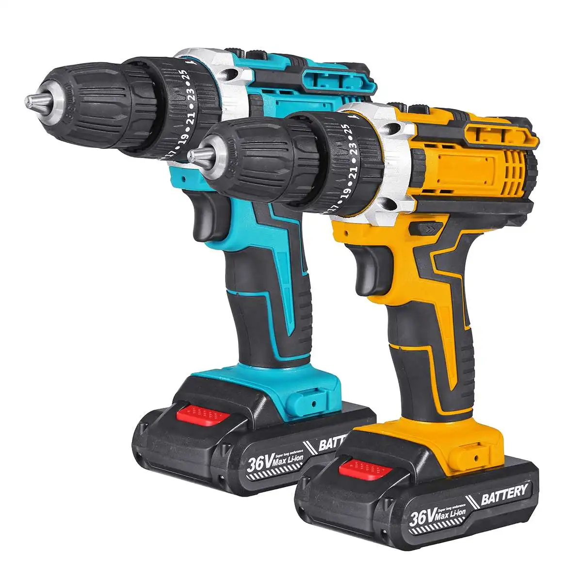

36V Electric Drill 25 Torque Cordless Screwdriver Impact Drill 20000mAh Lithium Battery Drill Cordless Screwdriver Power Tools
