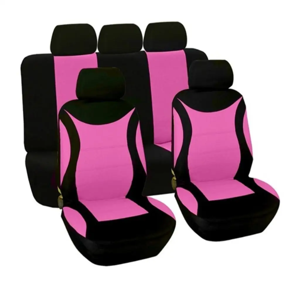 9 шт. чехол для сиденья автомобиля полный комплект полиэфирная ткань универсальные автомобильные чехлы для сидений протектор сиденья аксессуары для интерьера