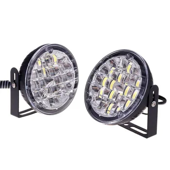 

White LED Headlight 18W 80-90LM Daytime Running Fog Waterproof Universal Bracket