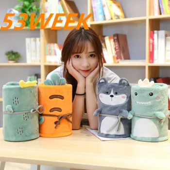 

Cartoon coral fleece blanket fla53WEEK nnel roll blanket children's winter double-sided fleece blanket gift custom blanket 2020