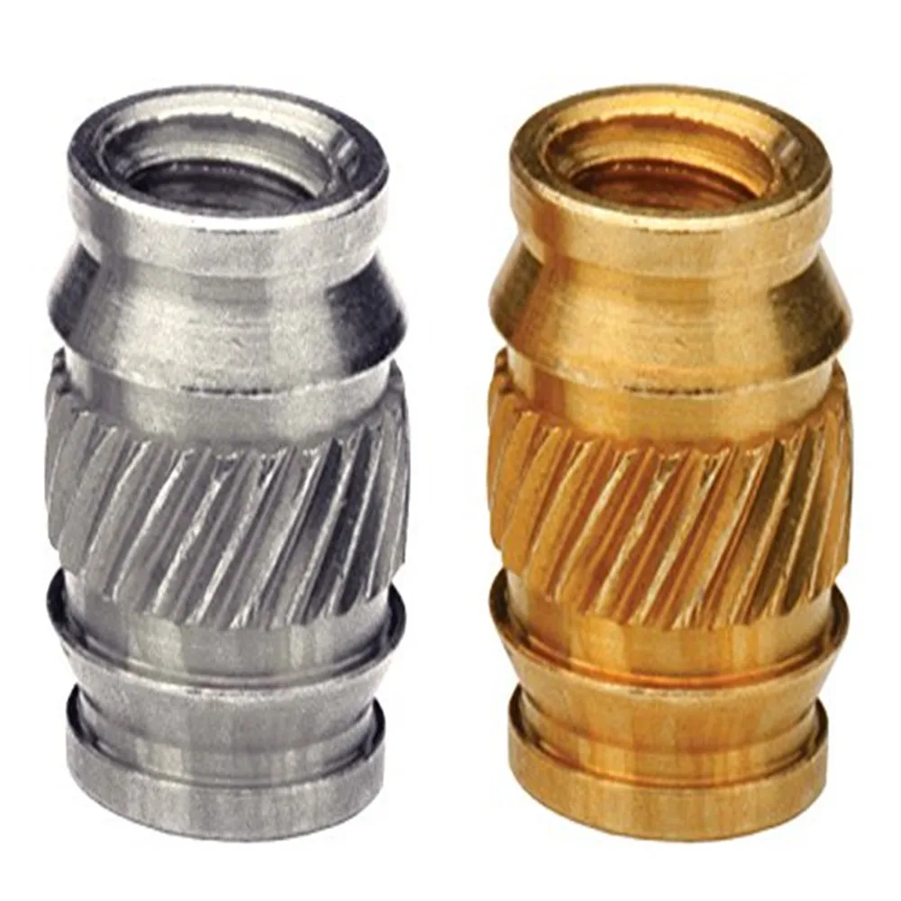 

ISC-M3/M4/M5/M6 Brass Insert Nut knukles Nuts Insertos Knurling Copper Rivnut Threaded Rivet Ecrou Cejilla Inserti Tuerca Moeren