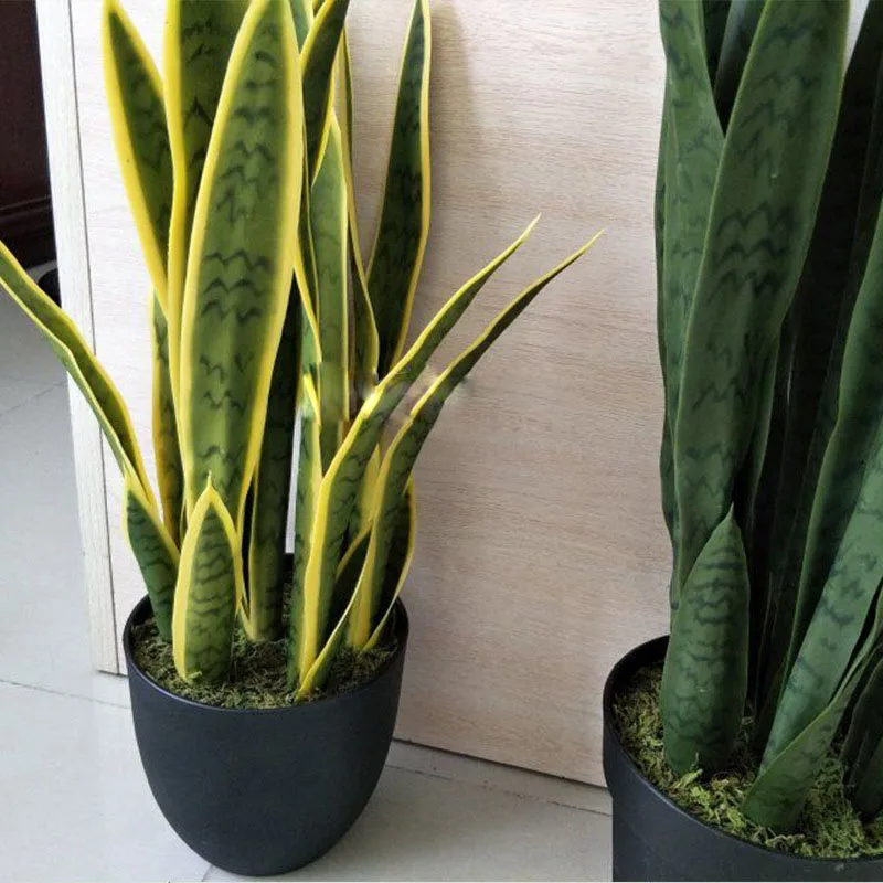 Искусственное суккулентное растение Agave пустынные растения Sansevieria Trifasciata Prain домашний офис Декор Искусственный Бонсай тропические листья