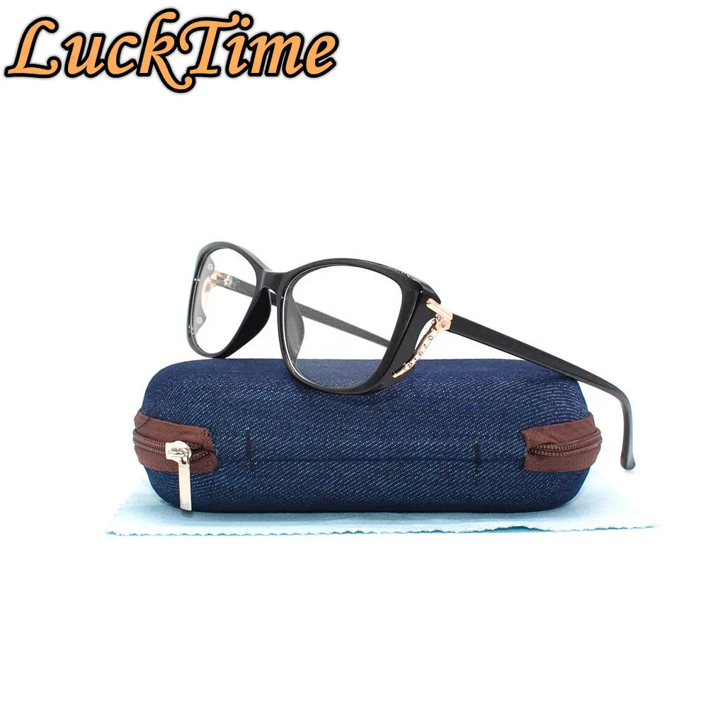 LuckTime, повседневные модные очки, оправа для женщин, металлическая полоса, очки для близорукости, женские очки, оправа для глаз, счастливое время, очки по рецепту#1870