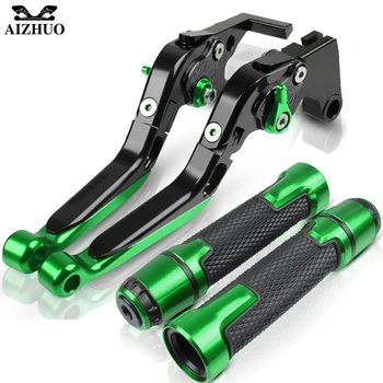 

For KAWASAKI ZX1400 ZX14R ZZR1400 ZX 1400 ZX 14R ZZR 1400 Motorcycle Folding Extendable Brake Clutch Levers+Hand Grips