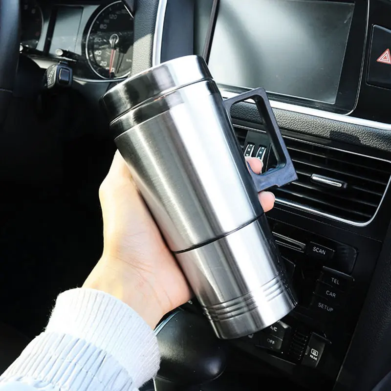 Новый Автомобильный Электрический нагревательный стаканчик из нержавеющей