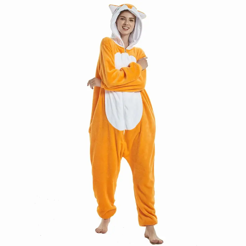 Теплые пижамы onesie Для женщин Kugurumi панды зимние фланелевые кигуруми для взрослых