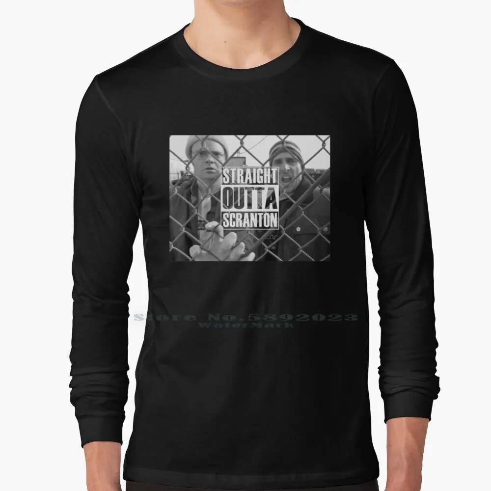 Scranton The Electric City футболка с длинным рукавом 100% Чистый хлопок большой размер