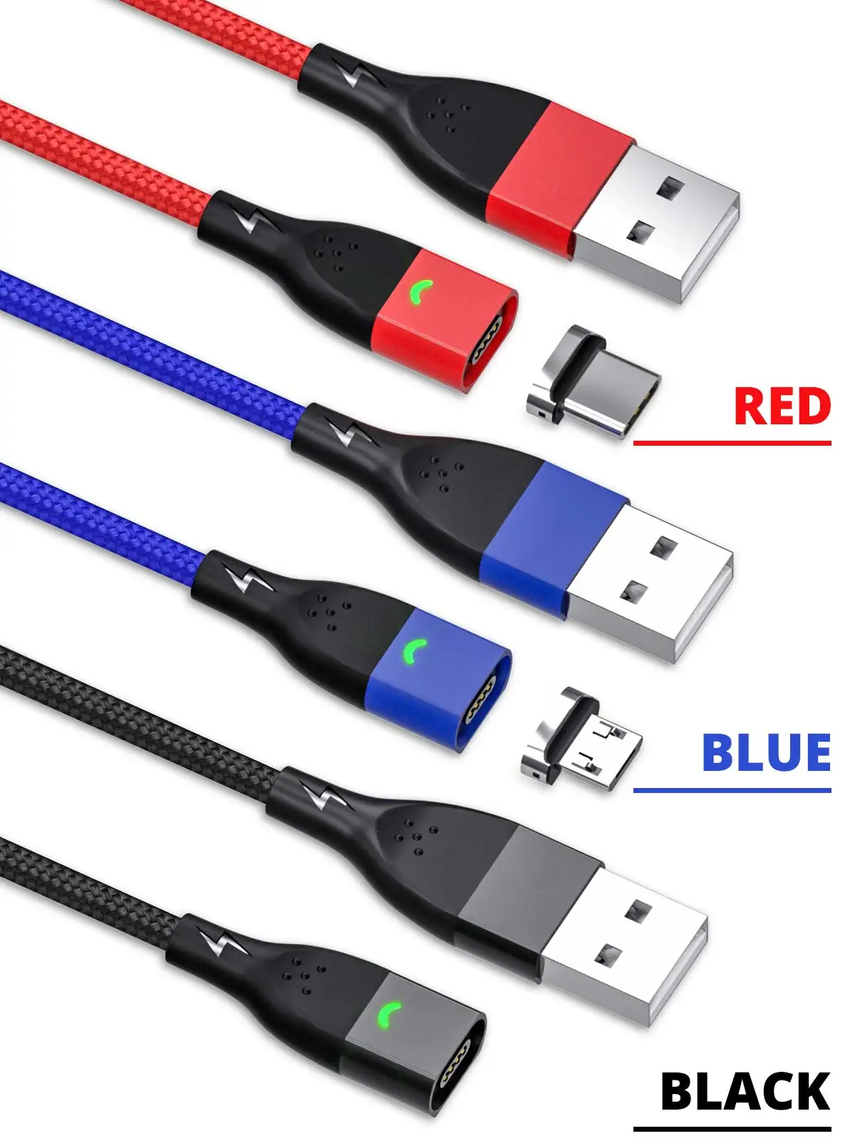 GUUGEI Магнитный usb-кабель для передачи данных type C адаптер Micro кабель Быстрая зарядка для Android type-C провод USB-C Microusb Быстрая зарядка