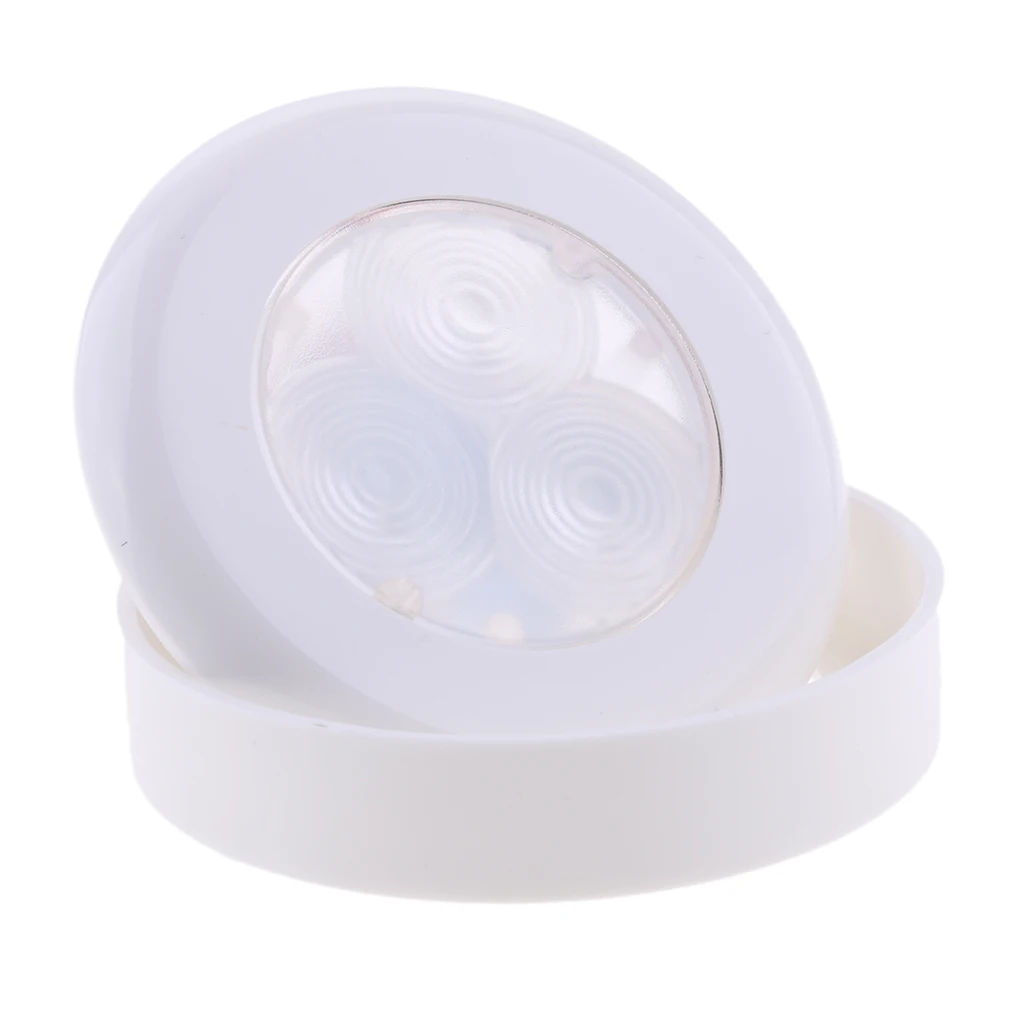 12V Led RV потолочный светильник-купол RV Внутреннее освещение для трейлера кемпера белого цвета