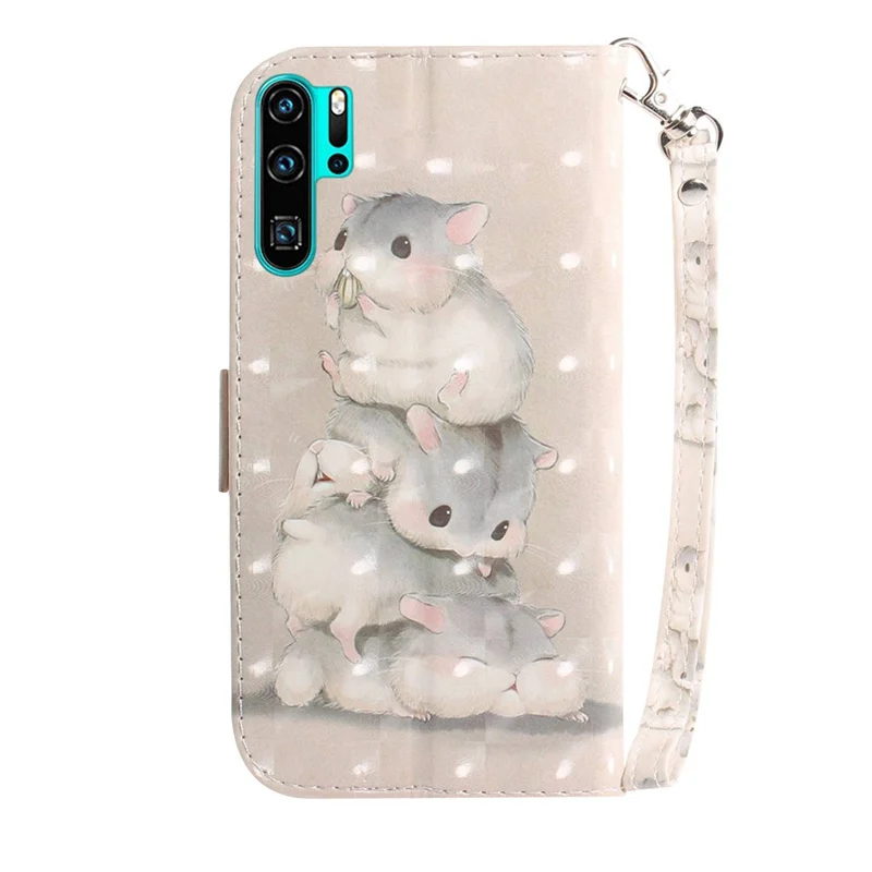 Для huawei P30 Pro Lite роскошный флип чехол-бумажник для huawei P30 Lite 3D Bling милый стиль кожаный защитный чехол для мобильного телефона