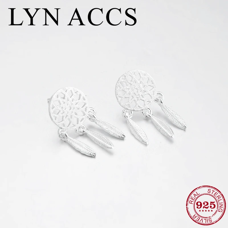 

New Authentic 925 Sterling Silver Drop Earrings Catch Monternet shape Fashion Designer Dangle Earrings Party Female Fine Jewelry