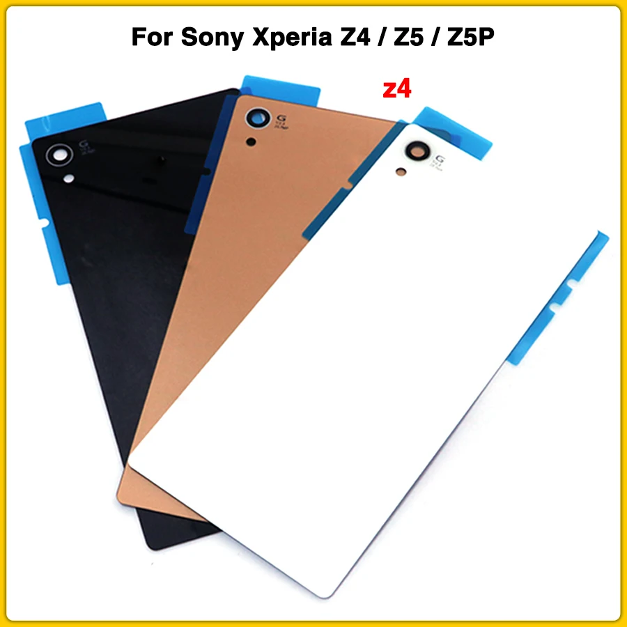 Задний Чехол для sony Xperia Z4 Z5 Z5P Z5 Premium E6533 E6603 E6653 E6883 задняя крышка батарейного отсека с клеем