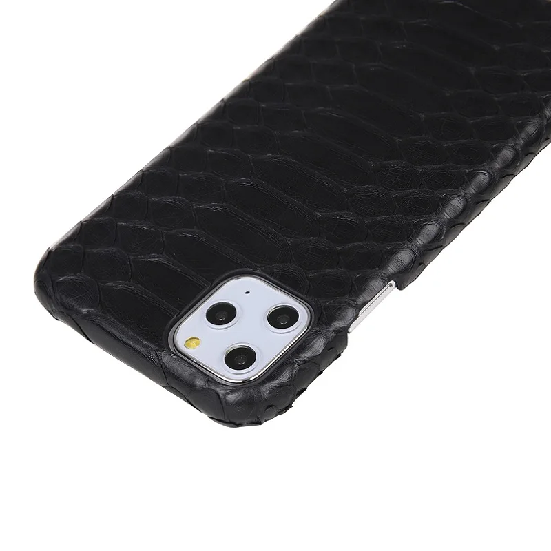Genuine Leather Snake Phone Cases For iPhone 11 Pro Max 11Pro Luxury Cute Python Skin Thin Hard Cover Cases for iPhone11 ProMax
