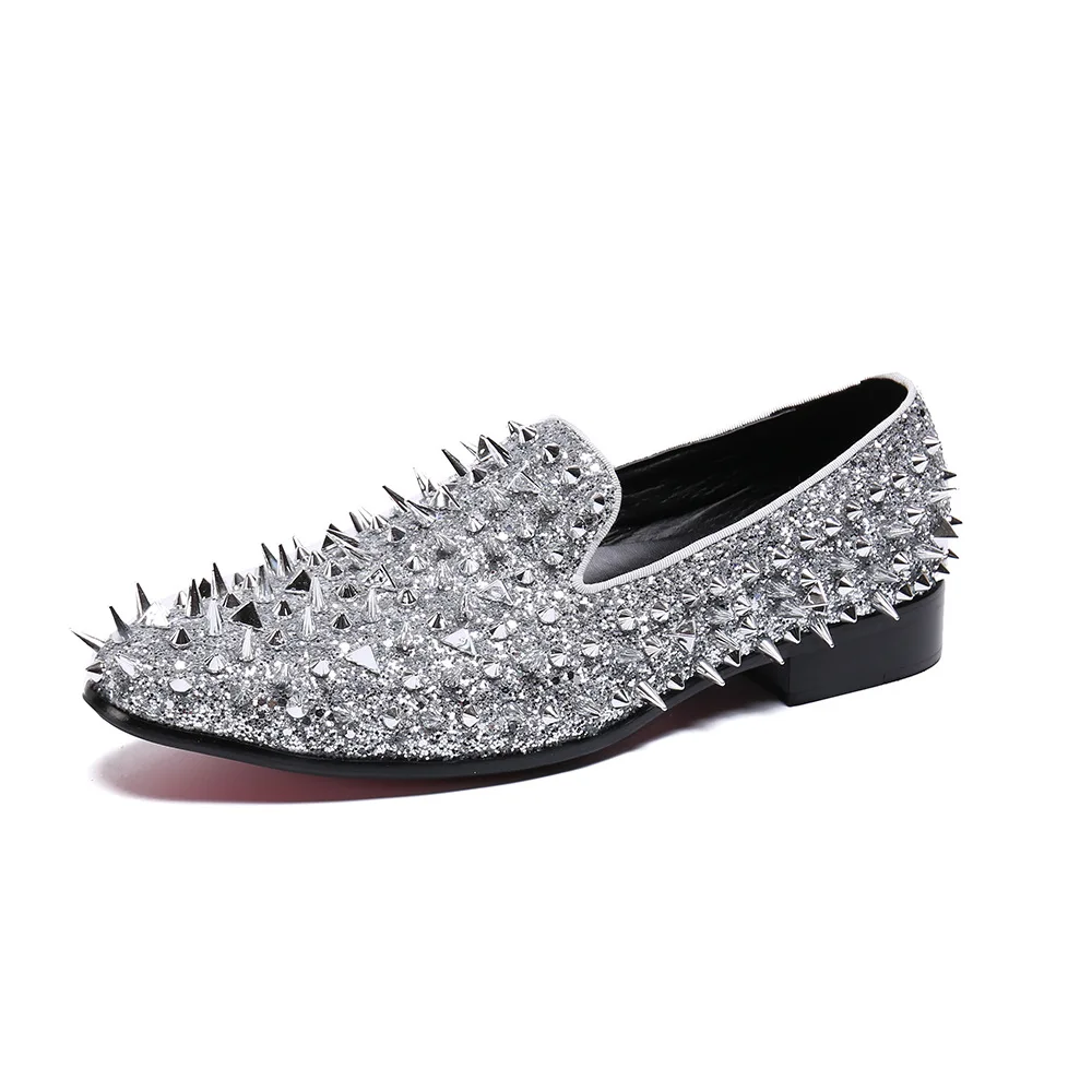 

Heren Schoenen men's Shoes Genuine Leather Slip-on Pointed Toe British Style Loafers