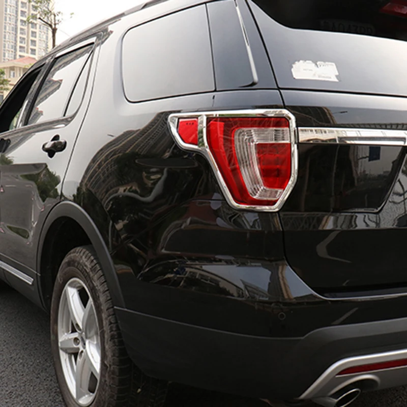 2 шт. для Ford Explorer- ABS хромированное электролитическое покрытие задняя подсветка украшение для рамки отделка автомобиля Стайлинг