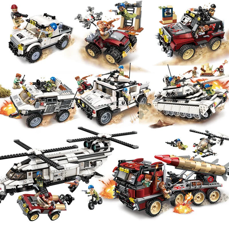 

Mission Educational Toy Jedi Chicken Thunder Assembled Effective Plastic Toys Base Children Brain Building Blocks Boy