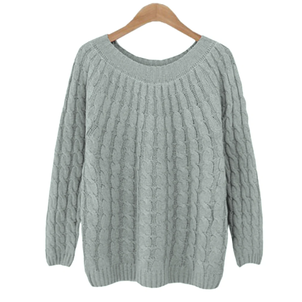 

Spring Twisted Knitted Sweater for Women Multi Colors O Neck Long Sleeve Loose Pullover Tops Fashion Autumn 2019 Casual Sweaters