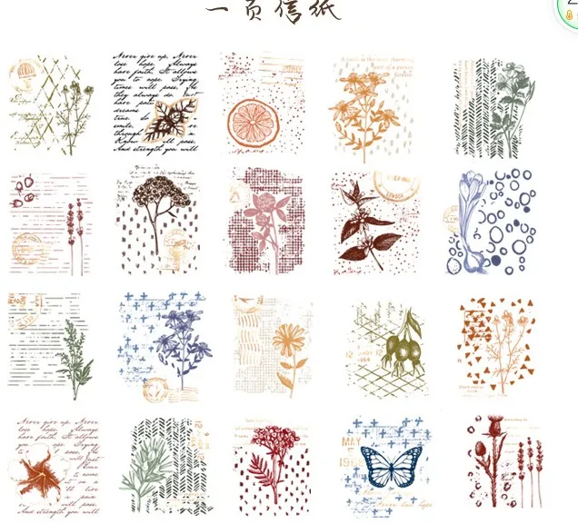 20 компл./1 лот Kawaii канцелярские наклейки s Far poetry дневник планировщик путешествия декоративная наклейка на мобильный телефон Скрапбукинг DIY ремесло стикер s - Color: YiYeXinZhi