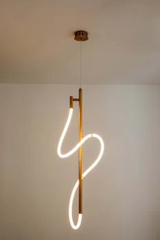 

LED silicone hose modern pendant light lamp Bedroom Living bar hang lamp Nordic soft tube indoor lighting