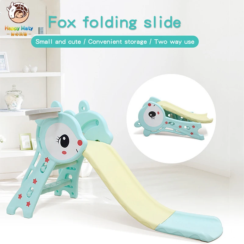 

Baby slide with basketball box combination children indoor home kindergarten baby playground small children multifunctional toy