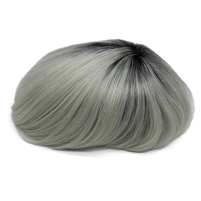 Thin Skin Base T Color Toupee Human Hair Very Cool And Very Popular
