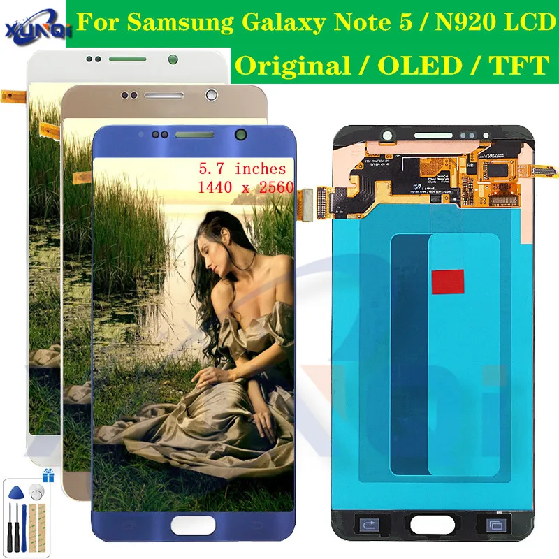 

Test LCD For samsung note 5 LCD Display For Samsung Galaxy Note5 N920 N920G N920F N920A Display Touch screen Digitizer Assembly
