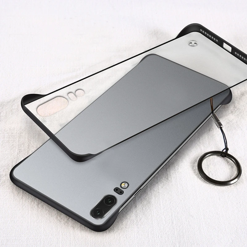 Чехол YonLinTan Coque. cover. Чехол для HuaWei P20 Lite P20lite Pro Бескаркасный Жесткий ПК материя прозрачный скраб с кольцом для пальцев